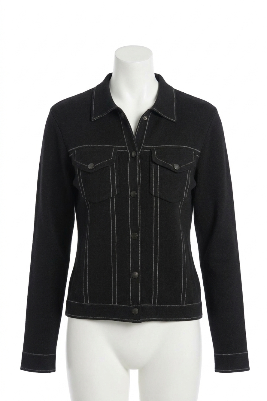 NEW ANATOMIE elaine trucker jacket in black